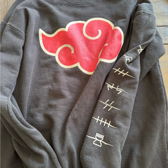 Ripple Junction Men’s Naruto Shippuden Anti-Leaf Clouds Crew-Neck Fleece - Picture 6 of 7